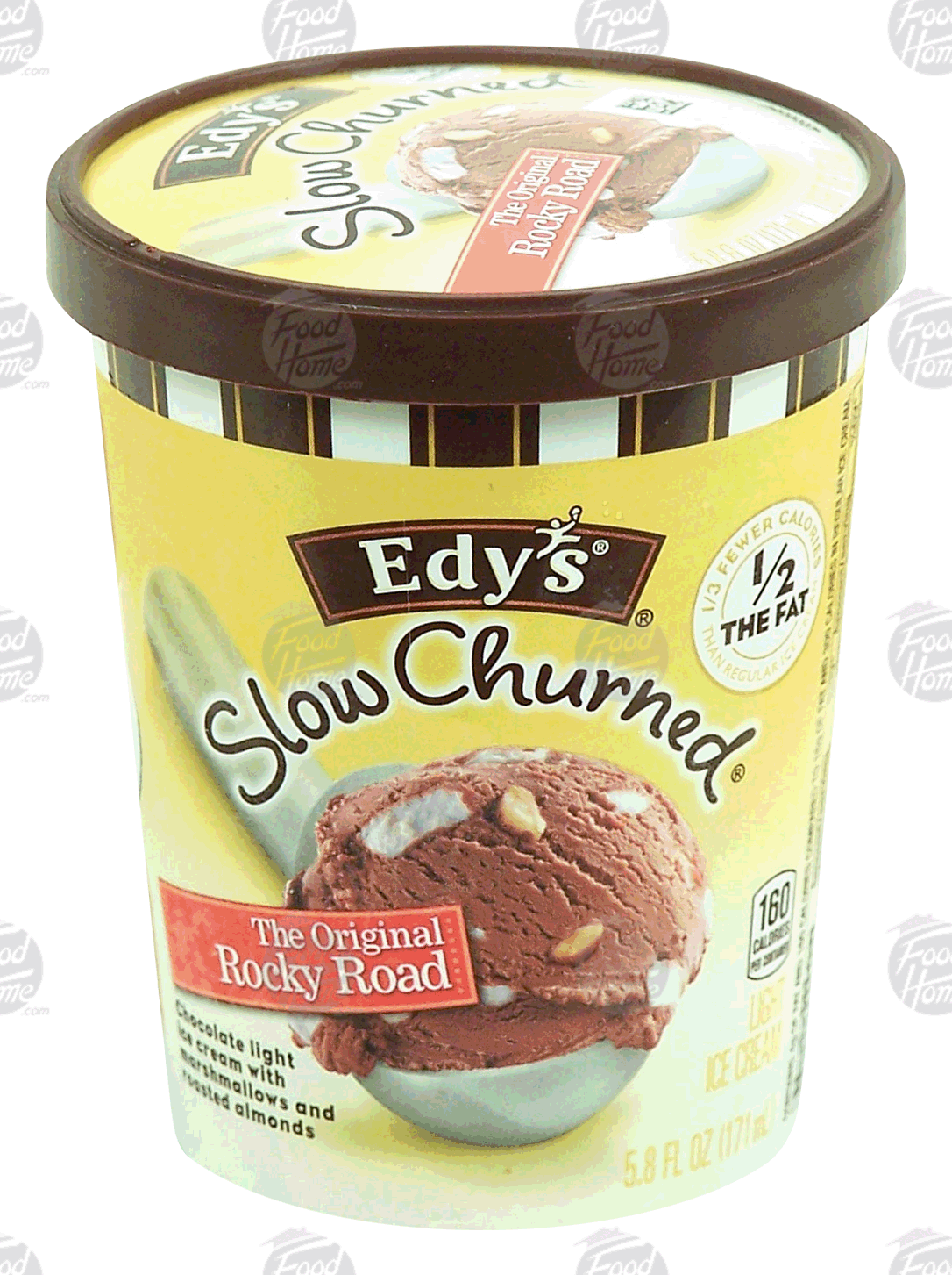 Edy's Slow Churned rocky road; chocolate light ice cream w/marshmallows and roasted almonds Full-Size Picture